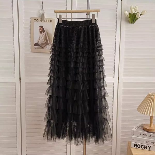 Gauze skirt summer short skirt for women
