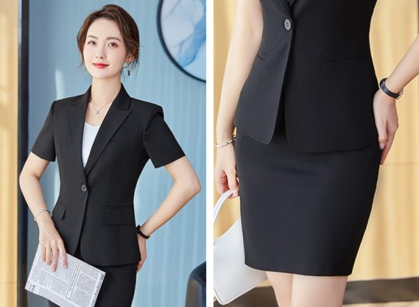 Short wool coat chanelstyle woolen skirt a set for women
