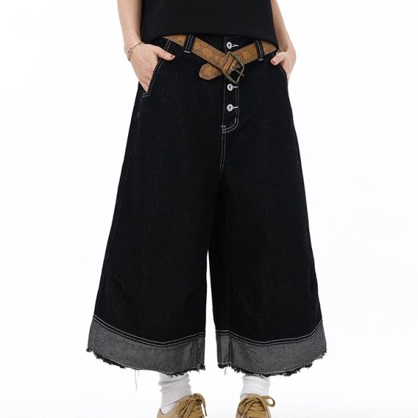 Summer loose five pants straight pants cropped pants