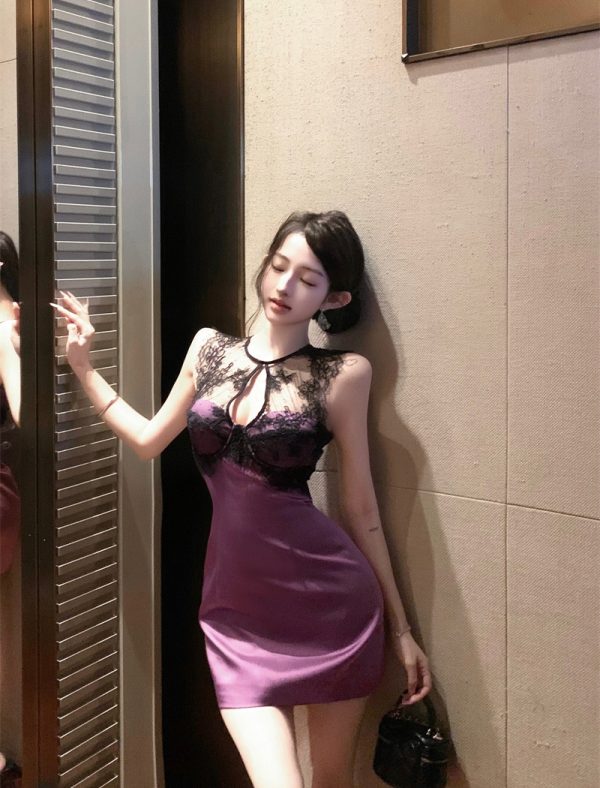 Pinched waist enticement spring and summer dress for women