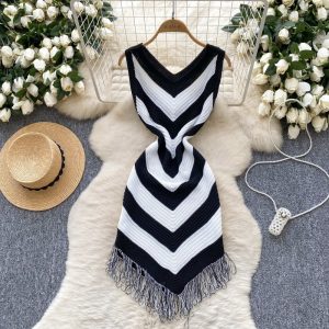 Travel retro summer vacation dress for women