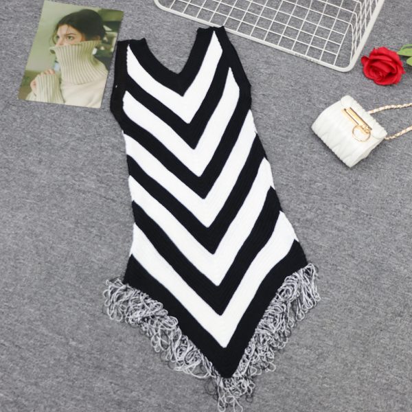 Tassels European style dress elegant sleeveless dress