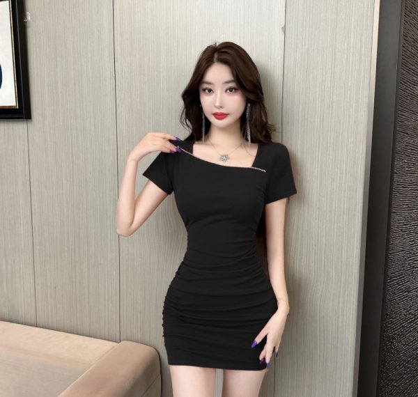 Low-cut chouzhe T-back France style dress for women