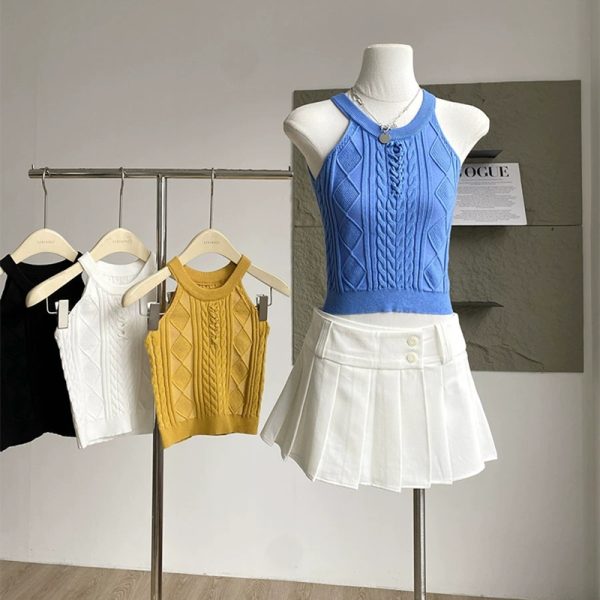 Inside the ride small sling sleeveless tops for women