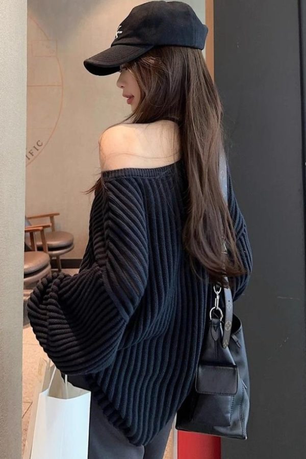 Casual spring lazy tops slim loose strapless smock for women