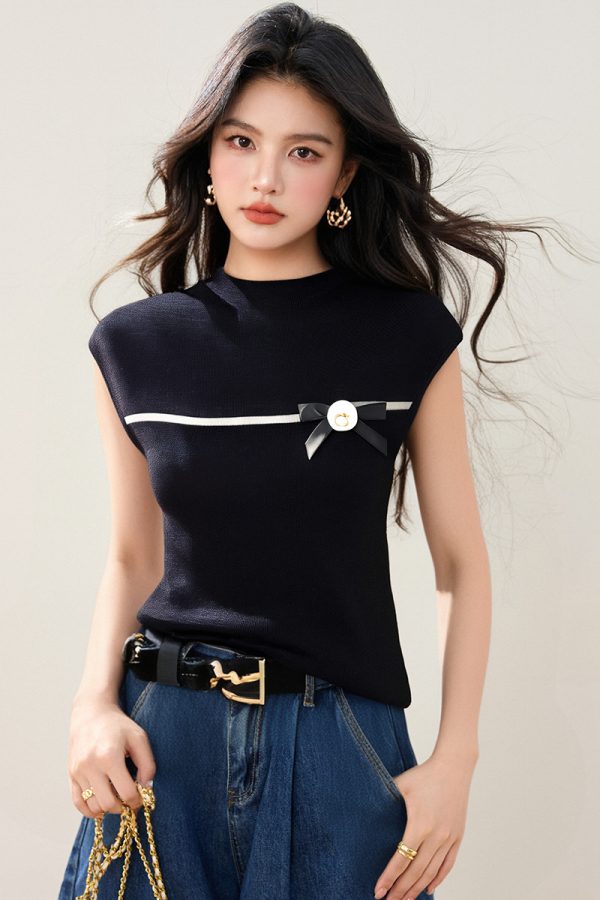 France style slim tops short sleeve sweet T-shirt