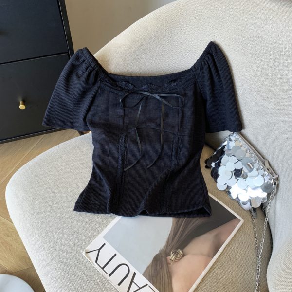 Sweet short T-shirt fresh short sleeve tops for women