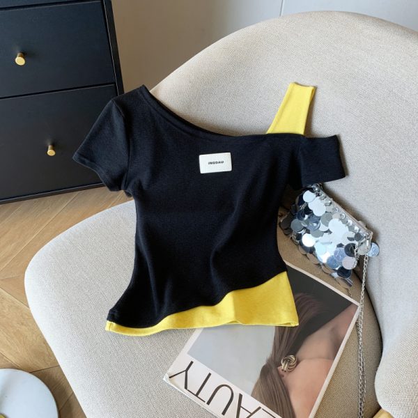 Summer all-match T-shirt short sleeve tops for women