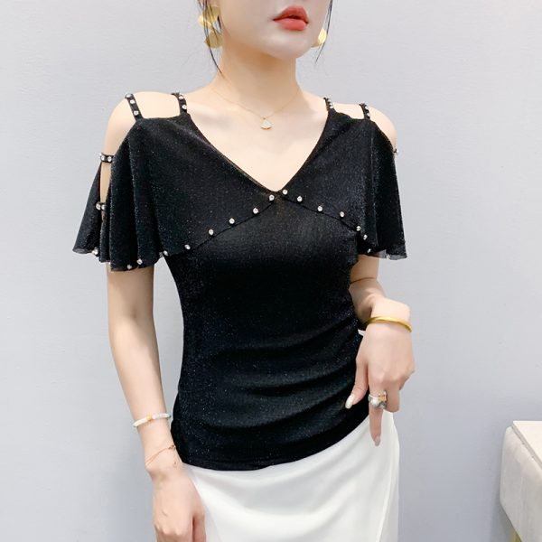 Beauty back fashion small shirt Western style tops